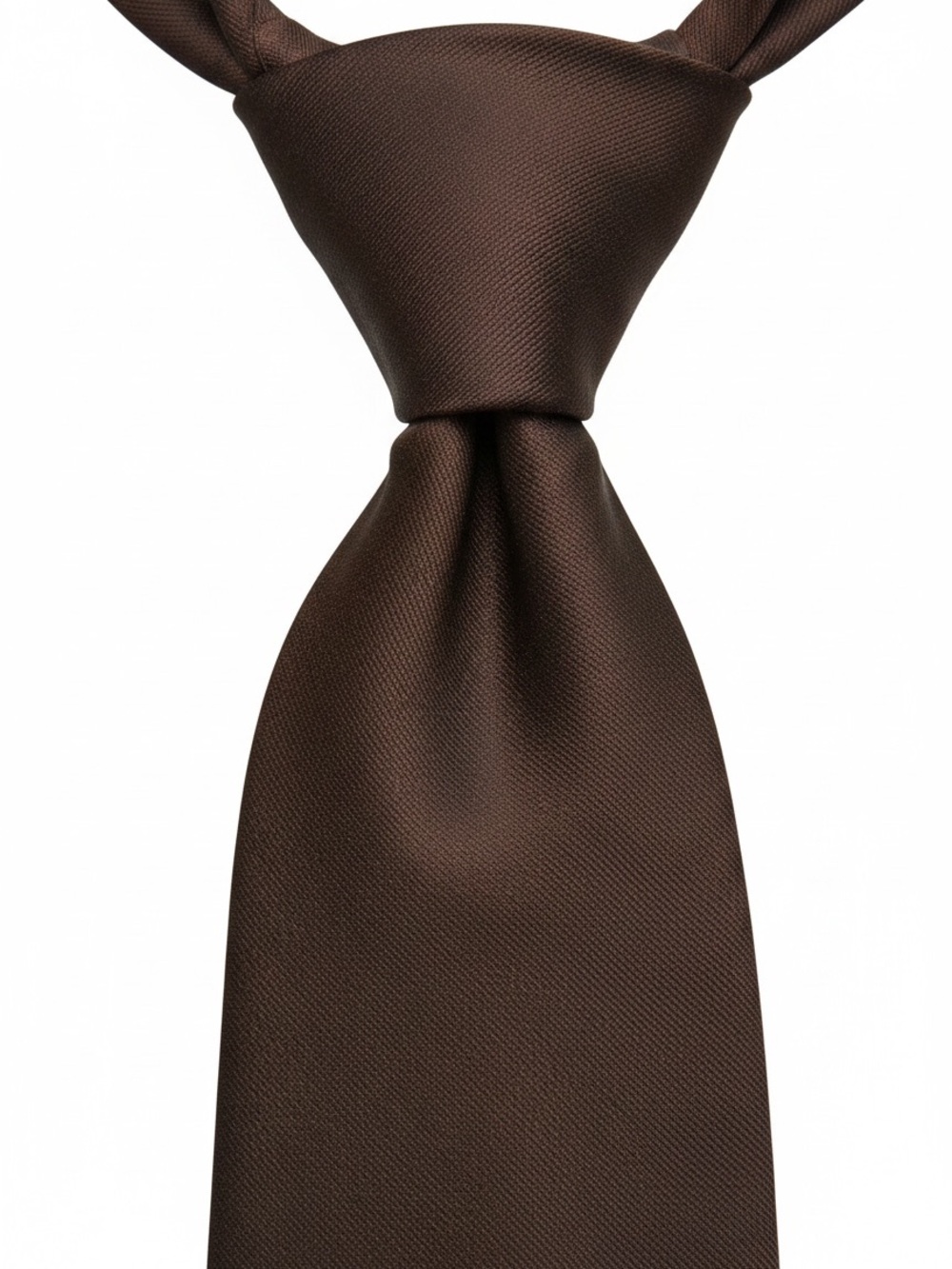 Brooks Brothers Makers Chocolate Brown 100% Silk Tie Made in USA